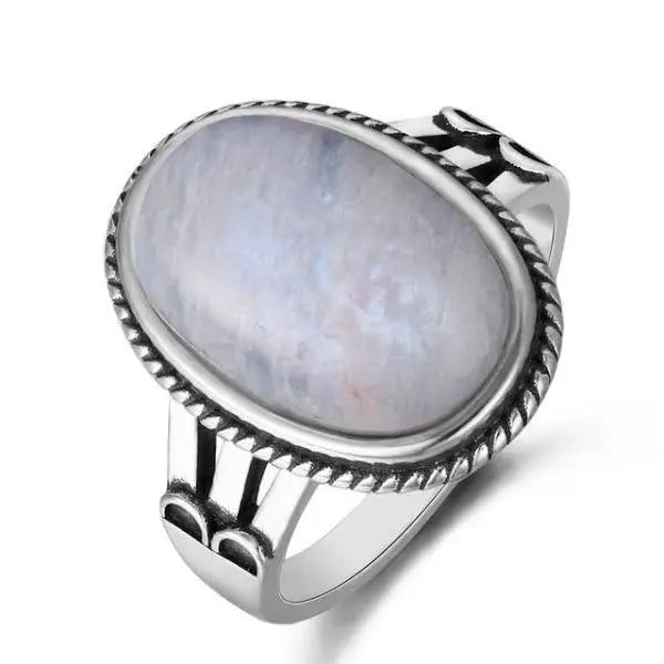 Bague Éblouissante en Argent avec Pierre de Lune "Miracle" | Bijoux Chakra