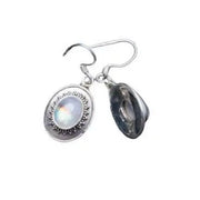 Créations Angéliques : Boucles d'Oreilles en Pierre de Lune | Bijoux Chakra