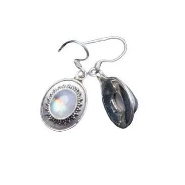 Créations Angéliques : Boucles d'Oreilles en Pierre de Lune | Bijoux Chakra