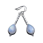 Boucles d'Oreilles Bohèmes en Envoûtante Pierre de Lune | Bijoux Chakra