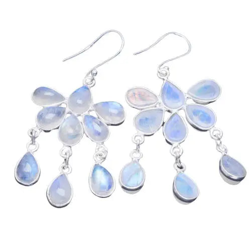 Boucles d'Oreilles Élégantes en Pierre de Lune "Aphrodite" | Bijoux Chakra