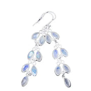 Boucles d'Oreilles Élégantes en Pierre de Lune - Modèle "Frimas" | Bijoux Chakra