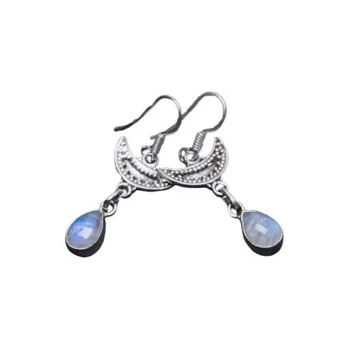 Créoles Éclatantes Shiva en Pierre de Lune | Bijoux Chakra