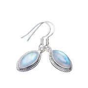 Pendants d'Oreilles en Argent ornés de Pierre de Lune ''Élégantes'' | Bijoux Chakra