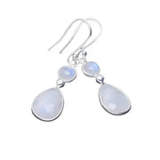 Boucles d'Oreilles Éclatantes en Pierre de Lune ''Amabilité'' | Bijoux Chakra