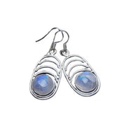 Boucles d'Oreilles Éclatantes avec Pierre de Lune en Gemme "Filantes" | Bijoux Chakra