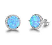 Boucles d'Oreilles en Argent et Opale "Clarté de Pleine Lune" | Bijoux Chakra