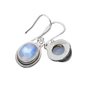 Boucles d'Oreilles Éclatantes en Pierre de Lune "Chaleureuses" | Bijoux Chakra