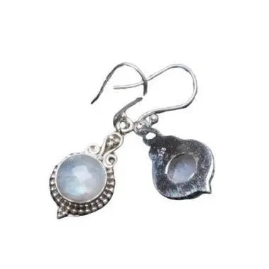 Boucles d'Oreilles Éclatantes avec Pierre de Lune "Reflets" | Bijoux Chakra