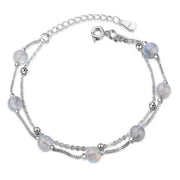 Bracelet Envoûtant en Argent et Pierre de Lune "Frimas" | Bijoux Chakra