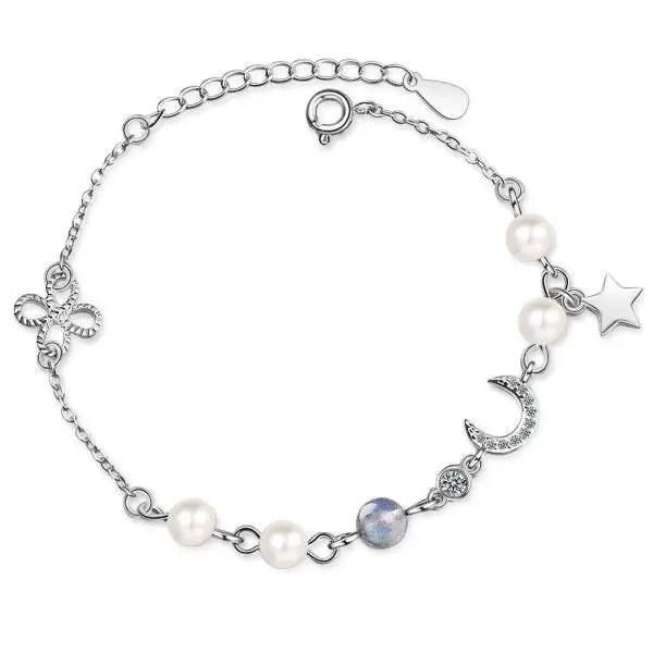 Bracelet envoûtant en Pierre de Lune "Éclat Lunaire" | Bijoux Chakra