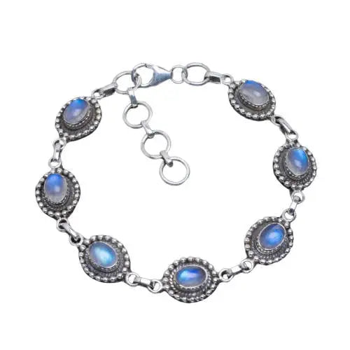 Bracelet Éblouissant en Pierres de Lune « Athéna » | Bijoux Chakra