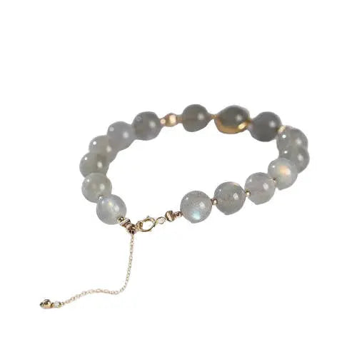 "Élégant Bracelet Doré en Fluorite 'Veles'" | Bijoux Chakra