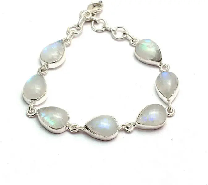 Bracelet Fertilité Éclatant en Pierre de Lune "Marina" | Bijoux Chakra