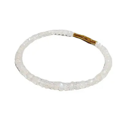 Bracelet Éblouissant Labradorite et Pierre de Lune "Chang'e" | Bijoux Chakra