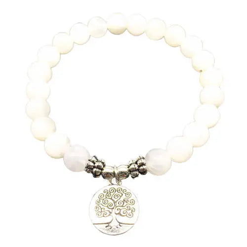 Bracelet Éthéré Mala en Pierre de Lune "Mayari" | Bijoux Chakra