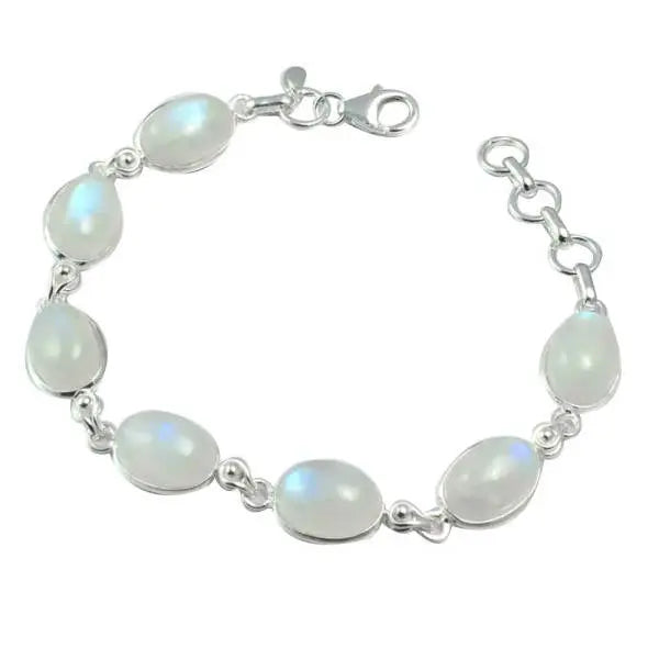 Bracelet authentique en Pierre de Lune "Lakshmi" | Bijoux Chakra
