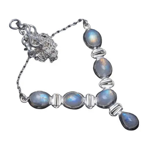 Collier Vintage avec Pierre de Lune "Selena" | Bijoux Chakra