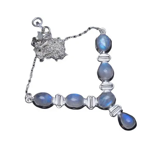 Collier Vintage en Pierre de Lune Sertie "Coeur Éthéré" | Bijoux Chakra