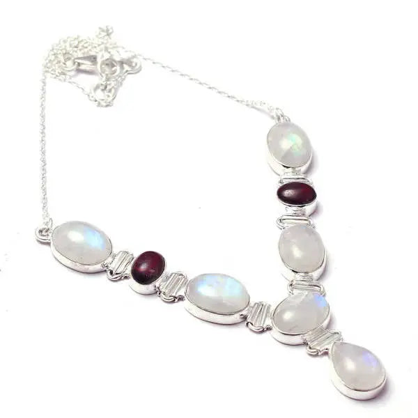 Élégant Collier ''Artémis'' en Argent 925 avec Pierre de Lune | Bijoux Chakra