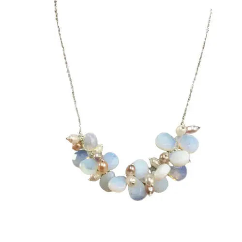 Collier Féérique "Eon" en Envoûtante Pierre de Lune pour Réaliser vos Rêves | Bijoux Chakra