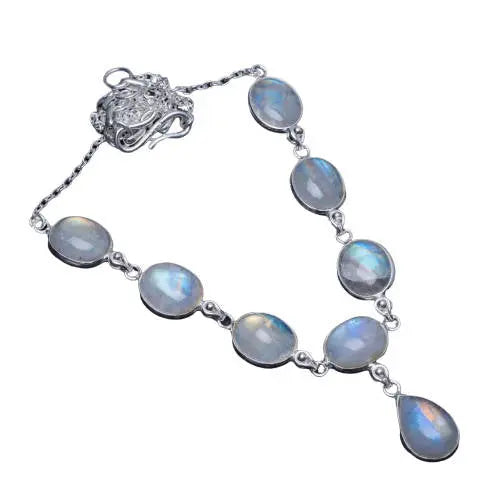 Collier Élégant "Sérénité" avec Goutte de Pierre de Lune | Bijoux Chakra