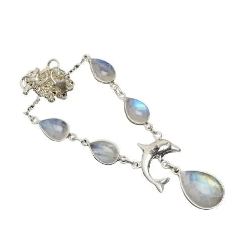 Collier Éthéré en Pierre de Lune "Parvati" Indien | Bijoux Chakra