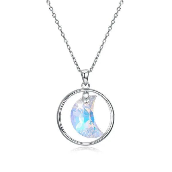 Collier Envoûtant "Arc-en-Ciel" avec Pierre de Lune | Bijoux Chakra