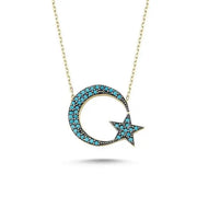 Collier Pierre de Lune "Éclat Azur" | Bijoux Chakra