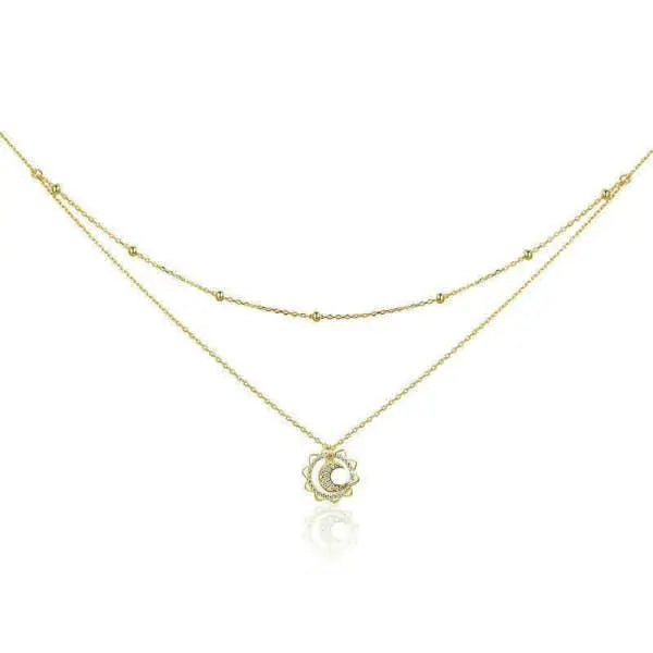 Collier Lune en duo "Étreinte Douce" | Bijoux Chakra
