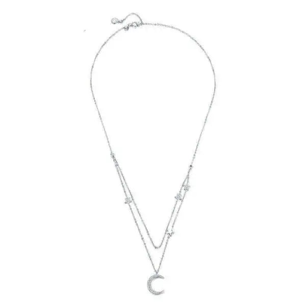 Collier "Azur" double orné de Lune et Étoile | Bijoux Chakra