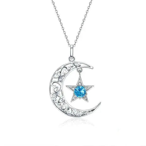 Collier Lune « Éclat Stellaire » | Bijoux Chakra