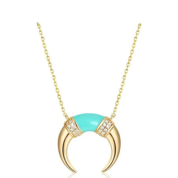 Collier Lunaire "Élégance Turquoise" | Bijoux Chakra