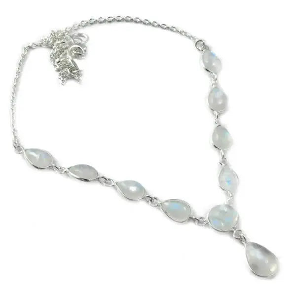 Élégant Collier 'Lena' avec Pierre de Lune | Bijoux Chakra