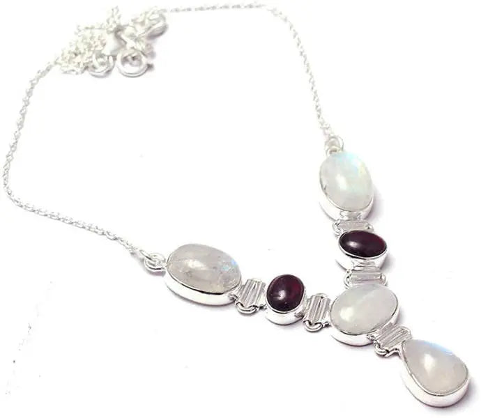 Collier Éblouissant en Pierre de Lune Naturelle ''Rubel'' | Bijoux Chakra