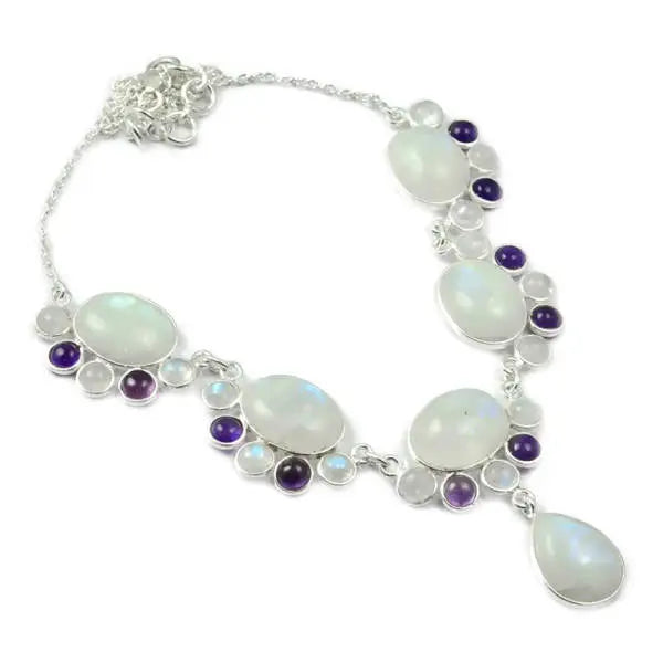 Collier Éblouissant en Pierre de Lune "Oksana" | Bijoux Chakra