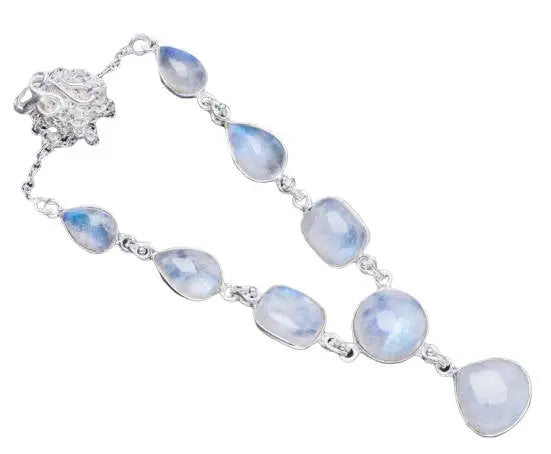 Collier artisanal authentique en Pierre de Lune "Esper" | Bijoux Chakra