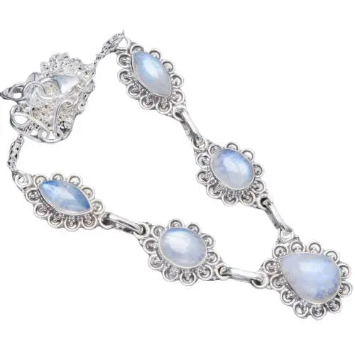 Collier Authentique Pierre de Lune "Rayonnement Lunaire" | Bijoux Chakra