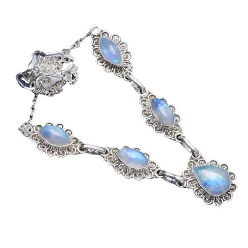 Collier Éblouissant en Pierre de Lune "Victoria" | Bijoux Chakra