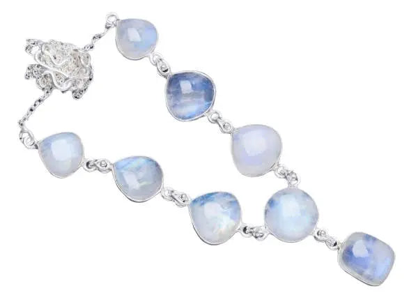Collier "Shiki" en Pierre de Lune - Amulette Porte-Bonheur | Bijoux Chakra