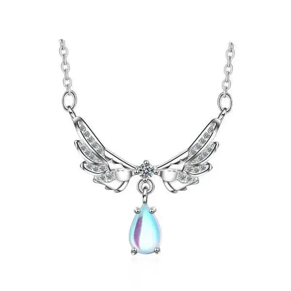 Collier "Ange" envoûtant avec Pierre de Lune pour femme | Bijoux Chakra