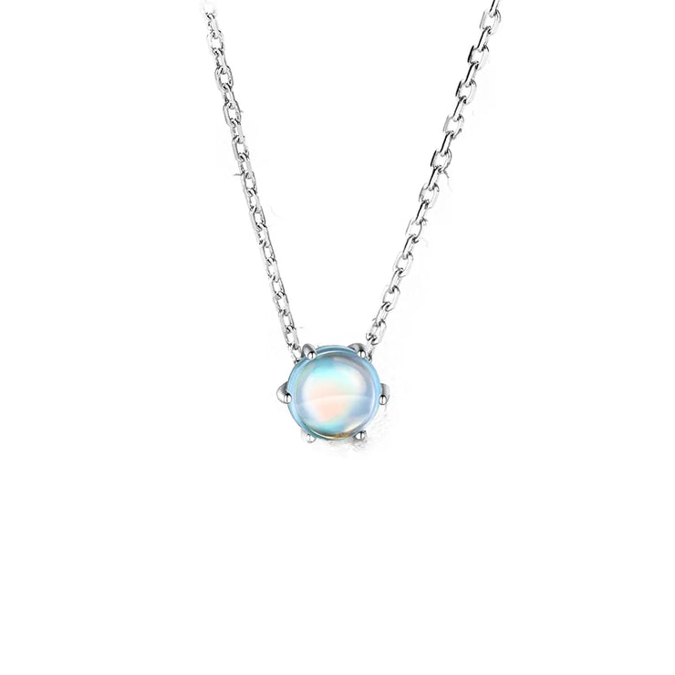 Collier "Harmonie" en Pierre de Lune aux Reflets Arc-en-Ciel | Bijoux Chakra