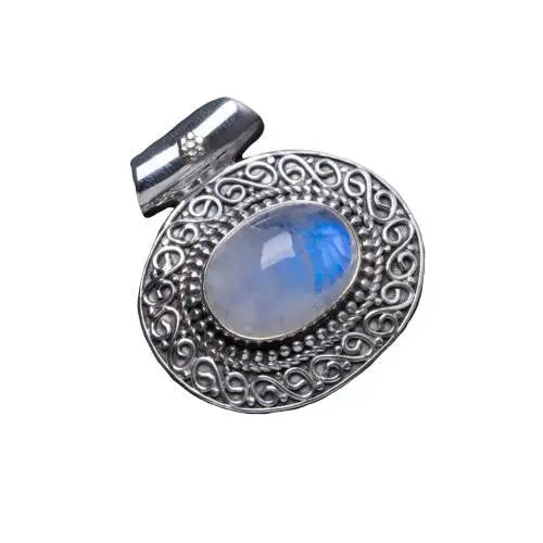Élégant Pendentif "Eson" en Pierre de Lune | Bijoux Chakra