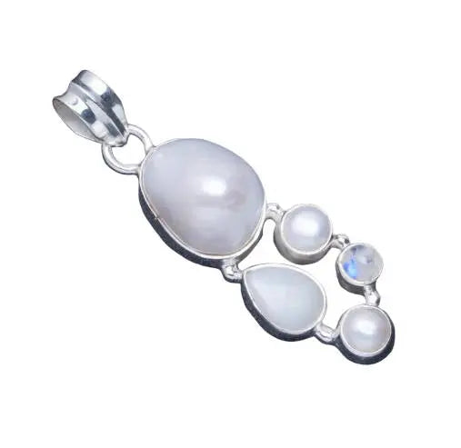 Pendentif Éclatant en Pierre de Lune "Egéon" | Bijoux Chakra