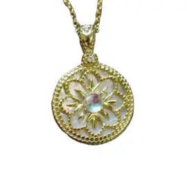 Médaillon Raffiné en Pierre de Lune | Bijoux Chakra