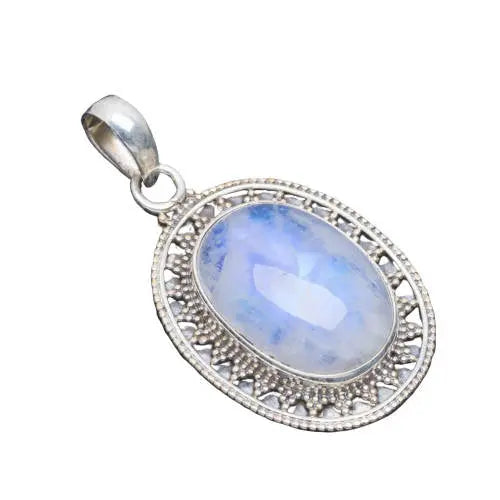 Charme Envoûtant : Pendentif en Argent avec Pierre de Lune "Laksmana" | Bijoux Chakra