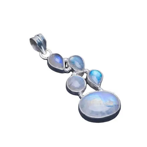 Pendentif Éclatant en Pierre de Lune "Eaque" | Bijoux Chakra