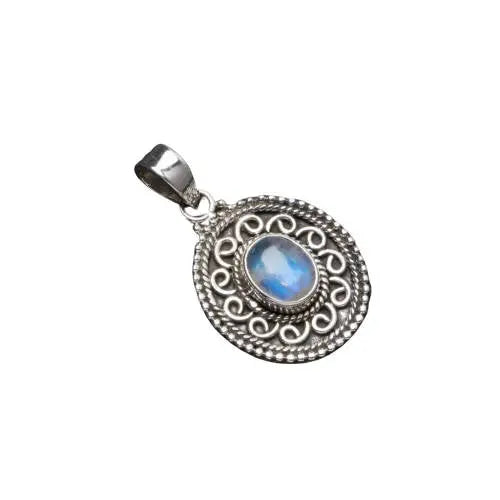 Pendentif "Savitri" en Pierre de Lune Adulaire Éblouissante | Bijoux Chakra