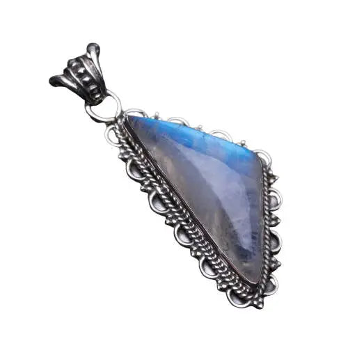 Pendentif "Eusébie" en Éblouissante Pierre de Lune | Bijoux Chakra
