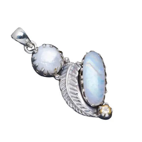 Pendentif « Soteria » en Éclatante Pierre de Lune | Bijoux Chakra